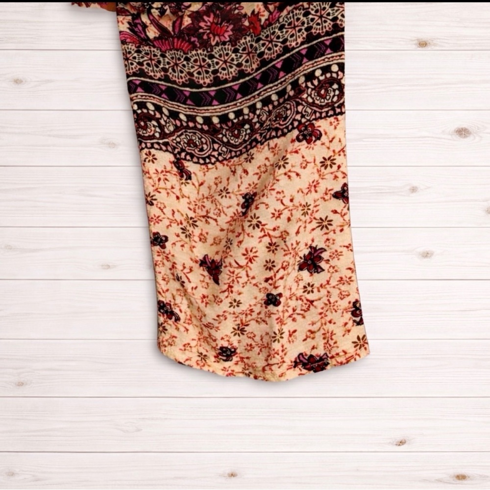 Flying Tomato Boho Festival Maxi Dress~Floral Crochet Waist~Anthro Style~ Small - Picture 15 of 16
